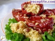Пълнени червени чушки с булгур