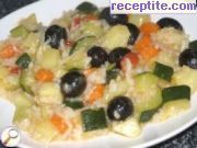 Тиквички с ориз и картофи
