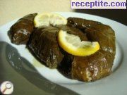 Постни лозови сарми с лимон