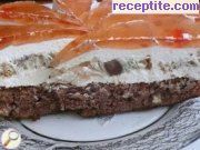 Торта с кроасани и крем