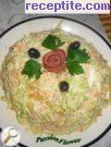 Салата от зеле и моркови с майонеза