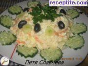 Снимка към Салата от зеле и моркови с майонеза